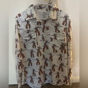 Woman’s Cowboy Print Shirt